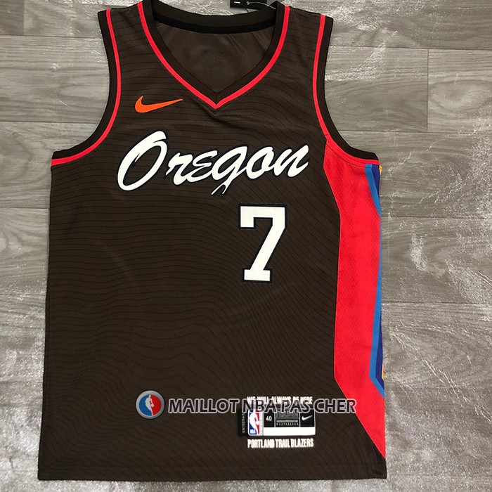 Maillot Portland Trail Blazers Brandon Roy NO 7 Ville 2020-21 Marron